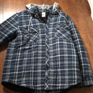 Plaid work jacket